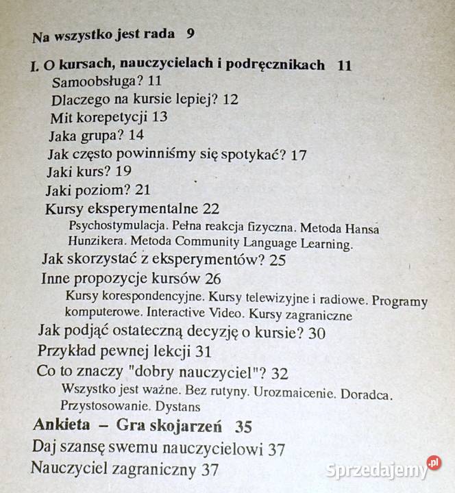 nauczyć się języka AMichońskaStadnik Rok wydania 1993 Chełm