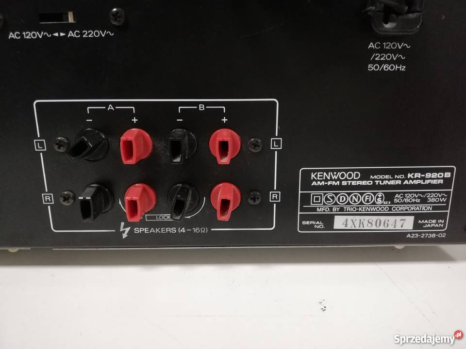 Vintage Amplituner Kenwood KR920B Stan Idealny Wzmacniacze i pokrewne lubuskie