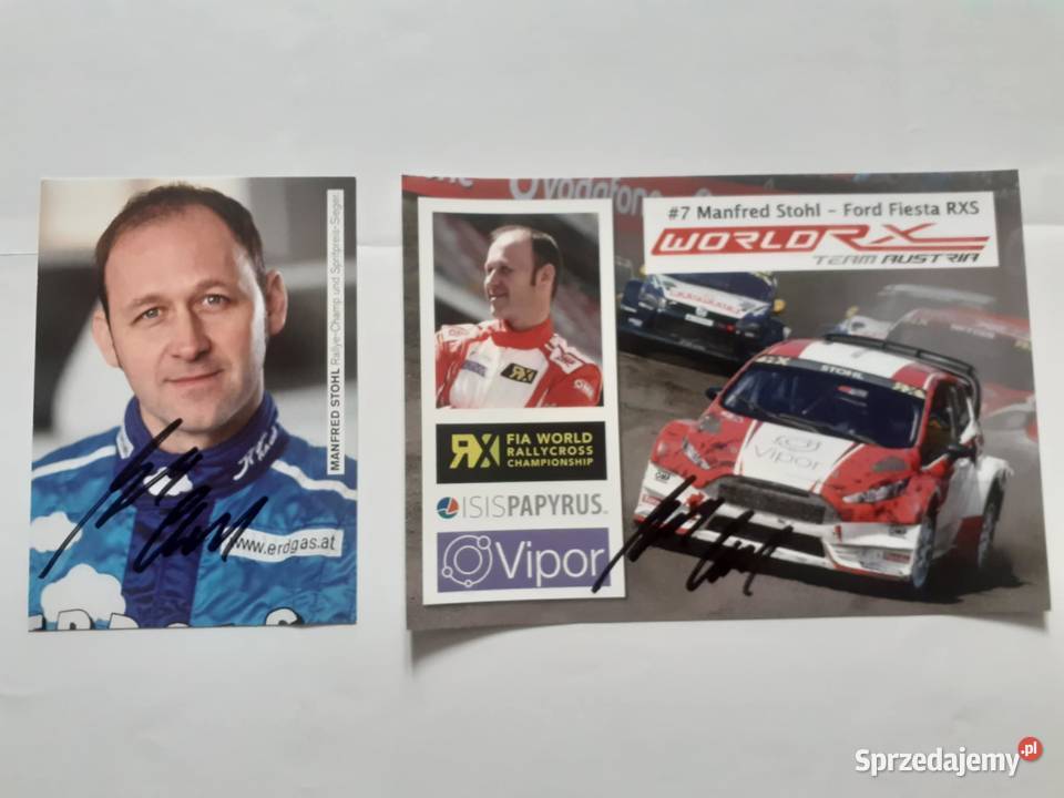 Karty Manfred StohlWRC Warszawa sprzedam