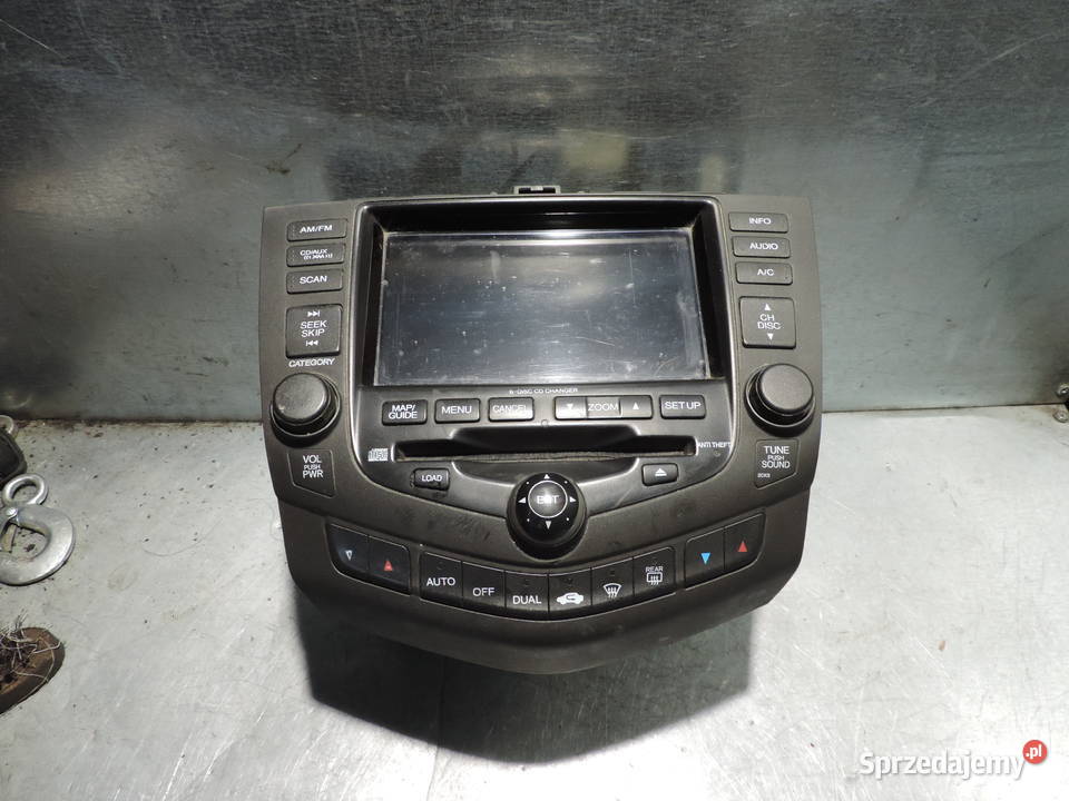 RADIO CD HONDA ACCORD 7 BRAK KODU Sprzęt audio fabryczny Nowy Sącz