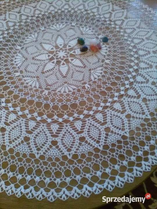 NOWY Obrus ręcznie robiony na szydełku wyszywany Lublin sprzedam