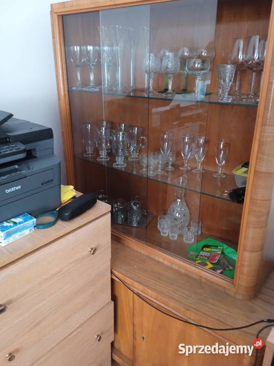 Biblioteczka witrynka antyk PRL meble Kleczew sprzedam