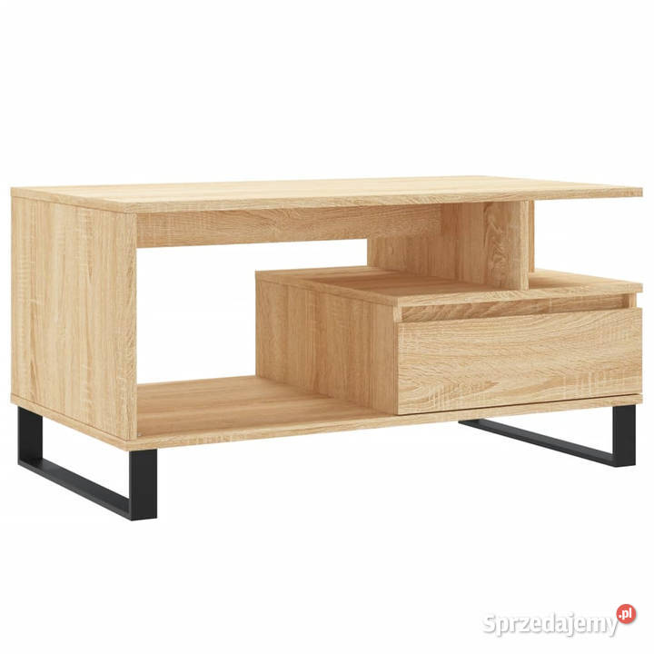 Stolik kawowy dąb sonoma 90x49x45 materiał Stoły Warszawa
