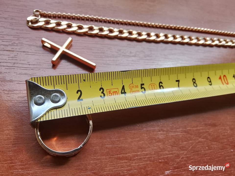 Łańcuszek bransoletka krzyżyk obrączka Legionowo