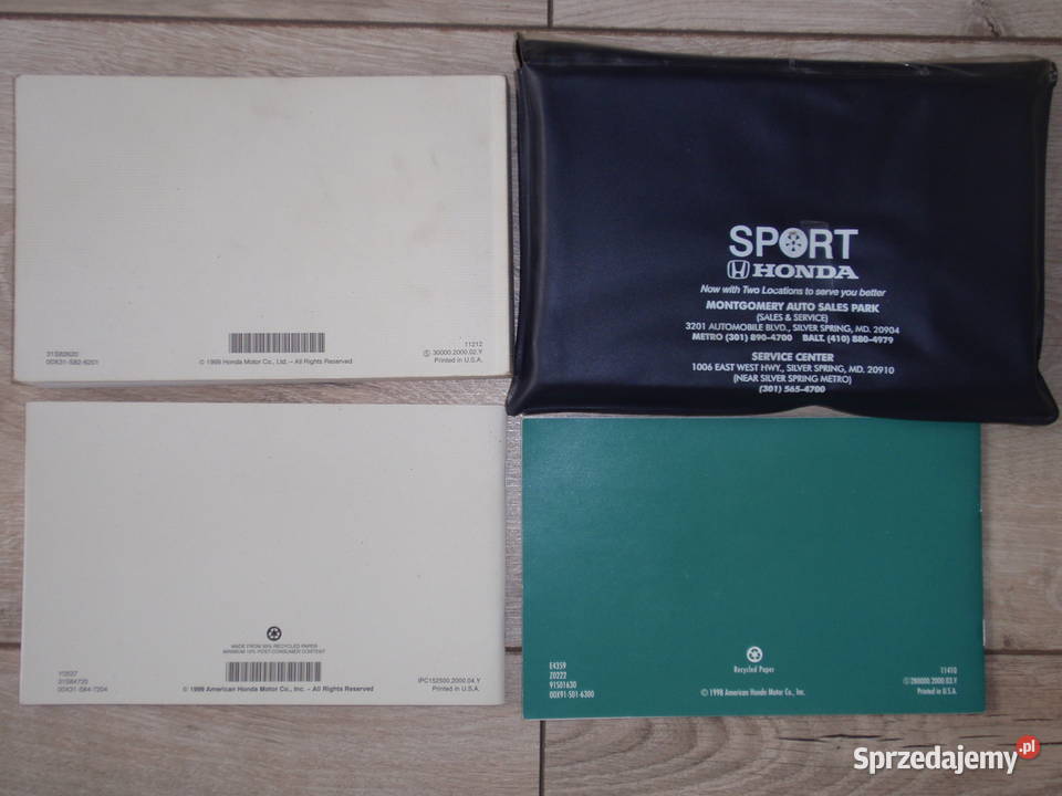 Instrukcja obsługi Honda Accord Sport USA Łódź