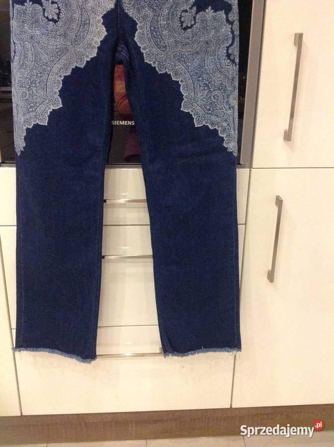 Spodnie Jeans Damskie 27 SM Wzór Paisley j NOWE lubuskie Nowa Sól