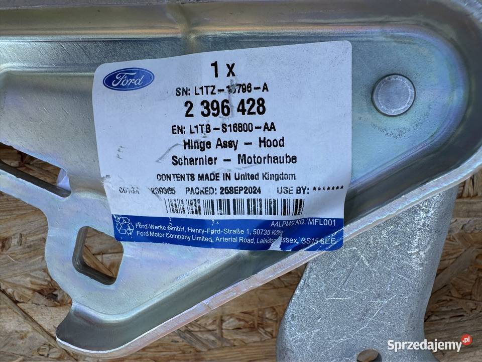Zawias maski ford puma mk2 prawy lewy Międzychód sprzedam