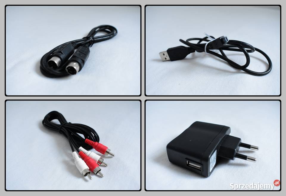 Duży zestaw różnorodnych kabli zasilacz itp Płock