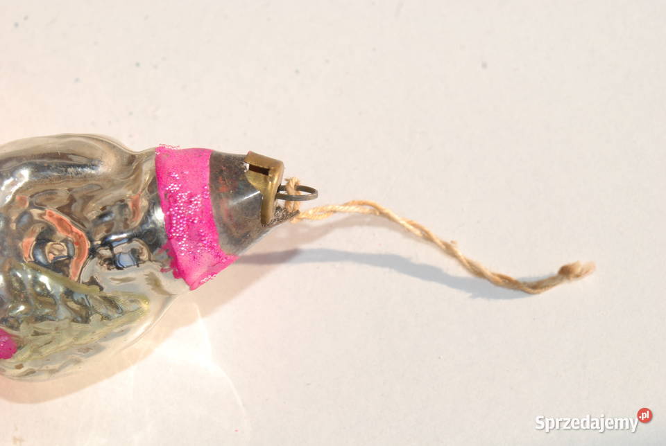 Stara bombka bańka ozdoba choinkowa Mikołaj Cieszyn