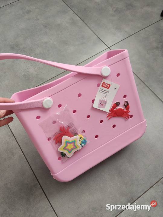 Torba letnia z przypinkami różowa cleve Wrocław