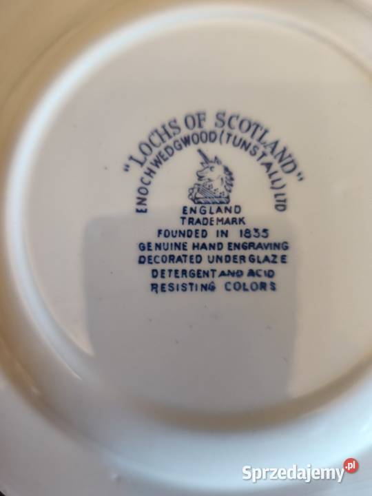 Talerz deserowy Lochs of Scotland Enoch Wedgwood lubelskie