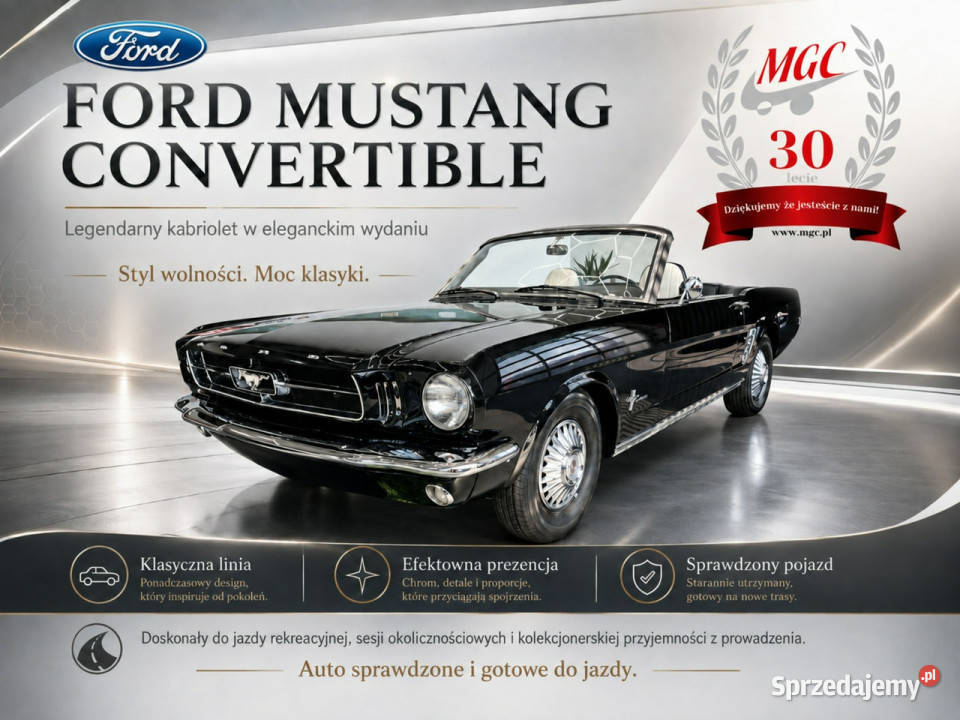 Ford Mustang Ford Mustang 1GEN CABRIO RARYTAS benzyna