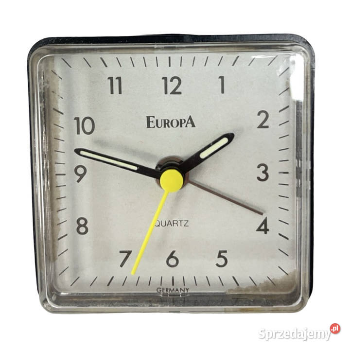 Budzik EUROPA Quartz vintage Niemcy czarny Warszawa