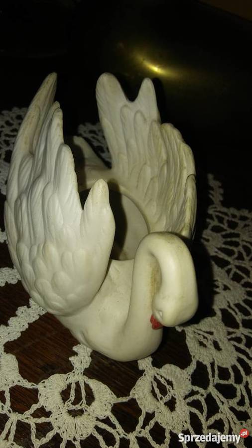 Figurka porcelanowa łabądź Goebel Łódź