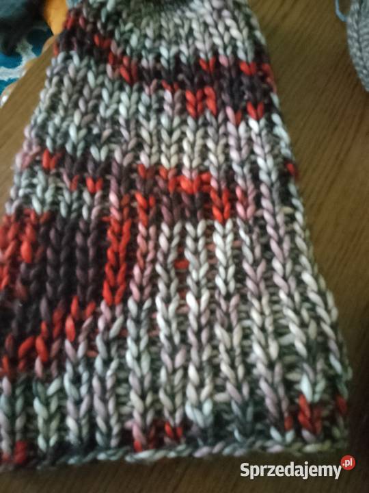 Czapki na zimę ręcznie robione Parciaki sprzedam