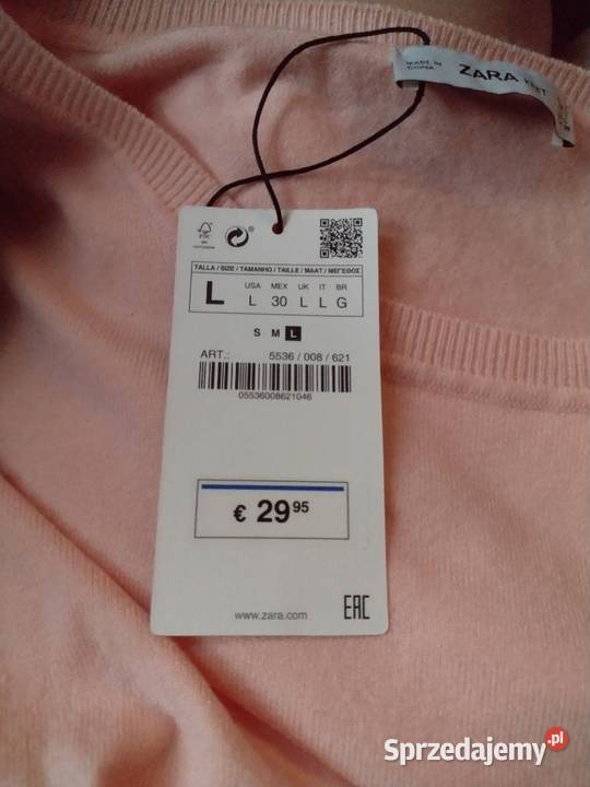 40L ZARA Ekskluzywny sweter z Madrytu NOWY Kraków sprzedam