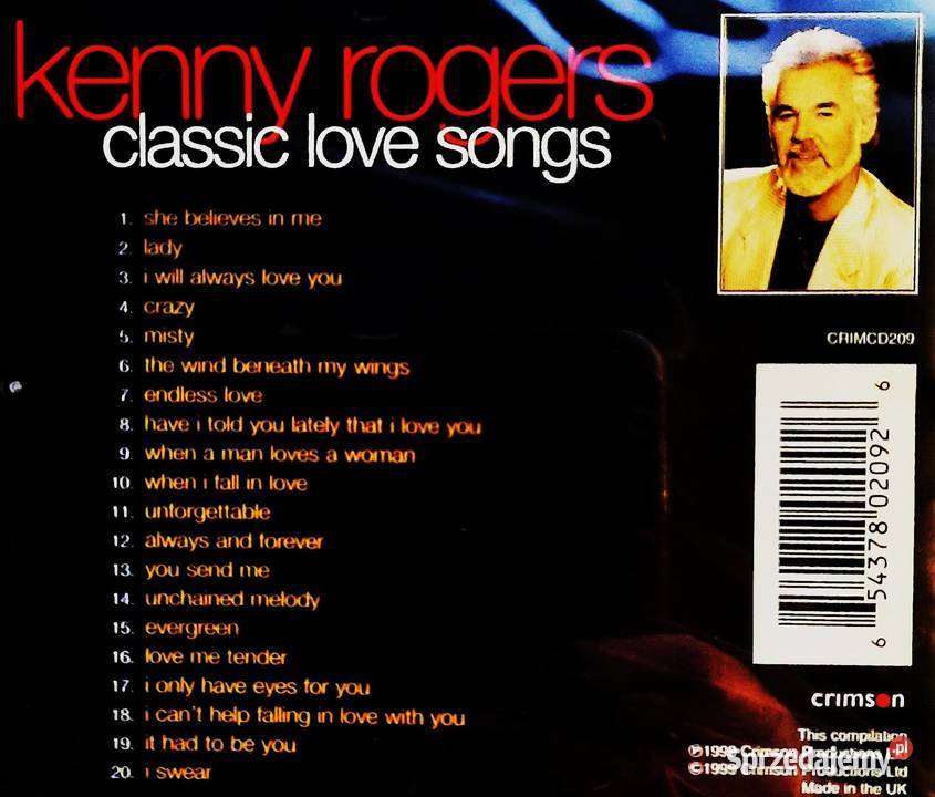 CD Nowa Album CD KENNY ROGERS Album Classic Love 1 płyta wielkopolskie Poznań