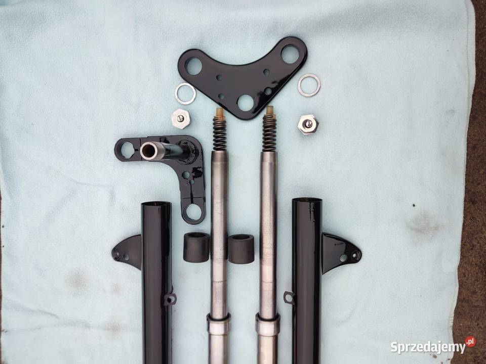 przednie zawieszenie wsk wfm odnowione proste Amortyzatory pomorskie