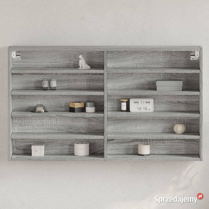 Witryna szary dąb sonoma 100x15x58 materiał Warszawa