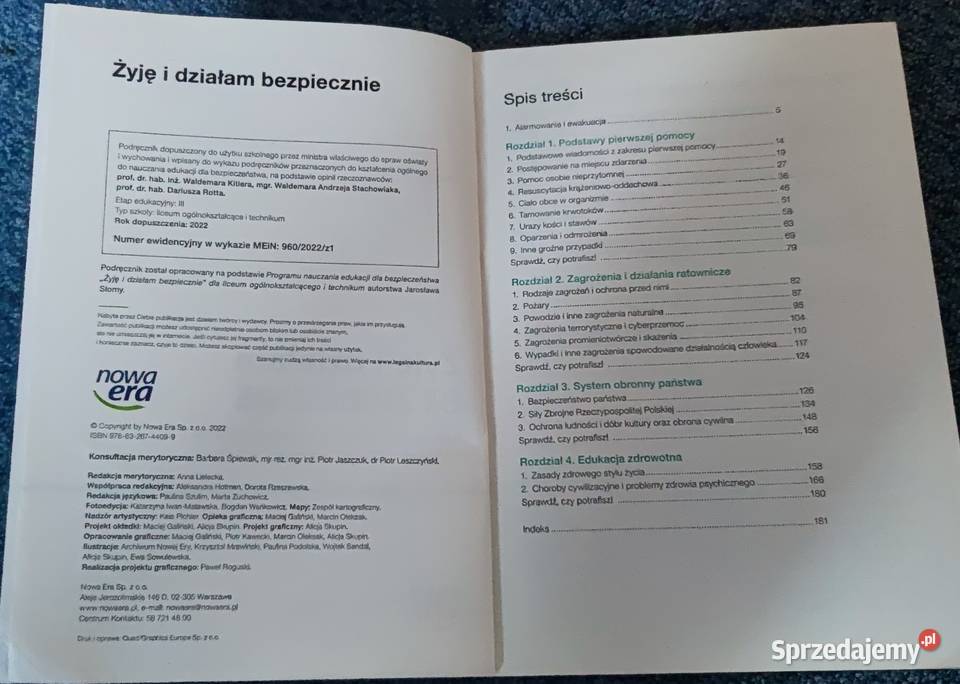 Żyję i działam bezpiecznie podręcznik Krzepice