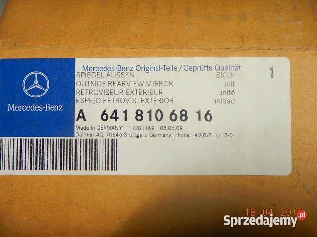 OBUDOWA LUSTERKA WSTECZNEGO MERCEDES SK NOWA lubelskie