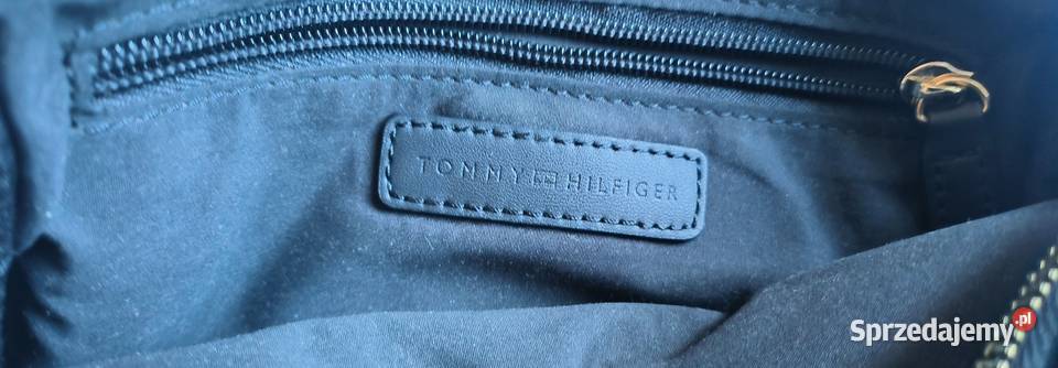 Torebka czarna Tommy Hilfiger dwukomorowa Myślenice