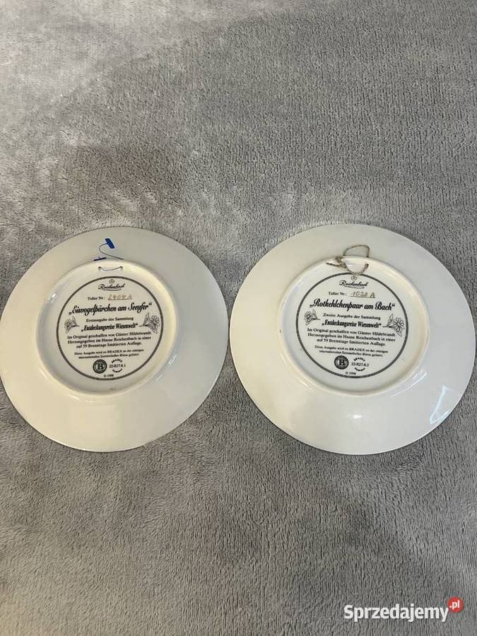 Zestaw dwóch talerzy dekoracyjnych Reichenbach Jasło sprzedam