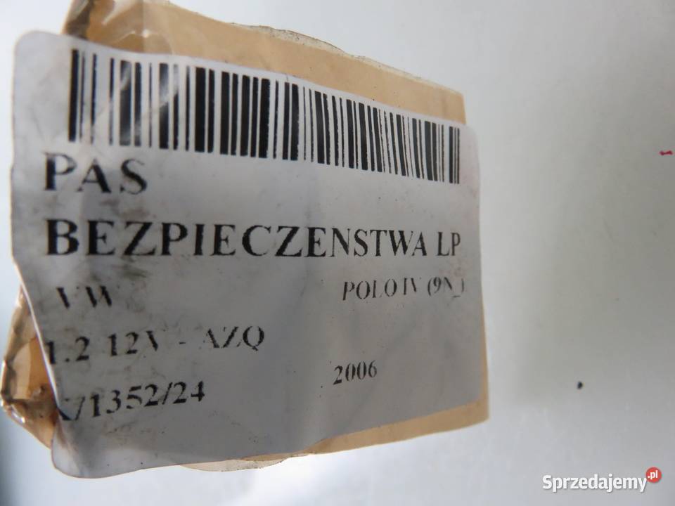 PAS LEWY PRZEDNI VW POLO IV 9N 6Q4857705J