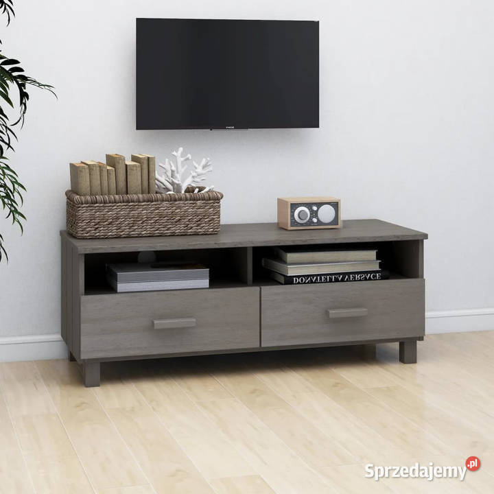 Szafka pod TV HAMAR jasnoszara 106x40x40 drewno mazowieckie Warszawa