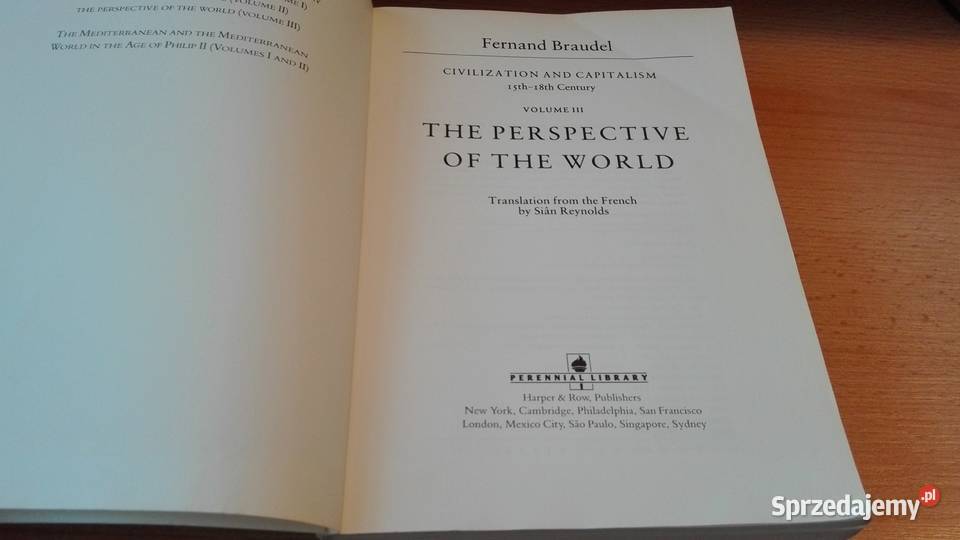 The perspective of the world Braudel Fernand