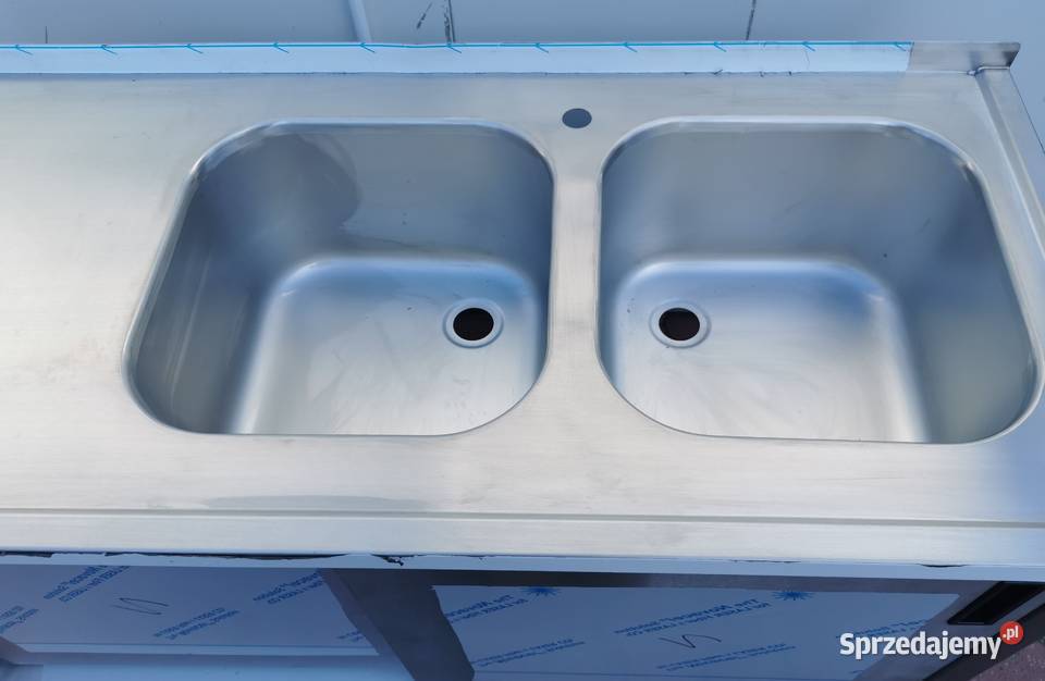 Zlew gastronomiczny 2komorowy 140x60x85 Gastronomia wielkopolskie Rawicz