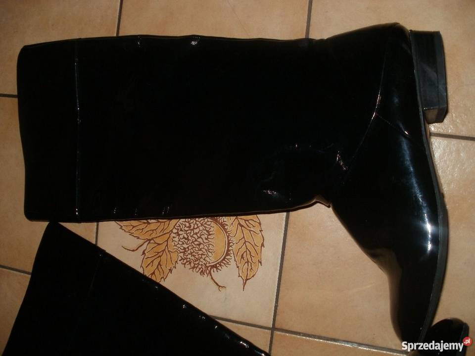 Lakierowane Muszkieterki Zara bASIC 40 Maków Podhalański