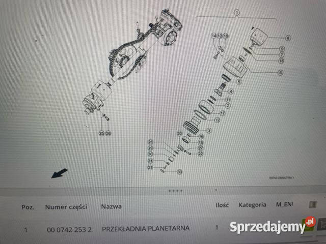 Claas przekładnia planetarna przekładnia Jastrzębniki