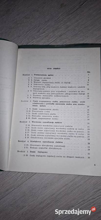 Unikat Przepisy żeglugowe na śródlądowych Łęczyca