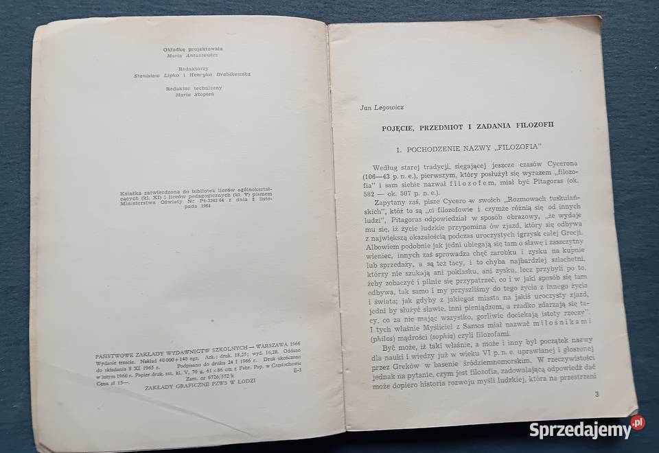 Propedeutyka filozofii Praca zbiorowa PZWS 1966