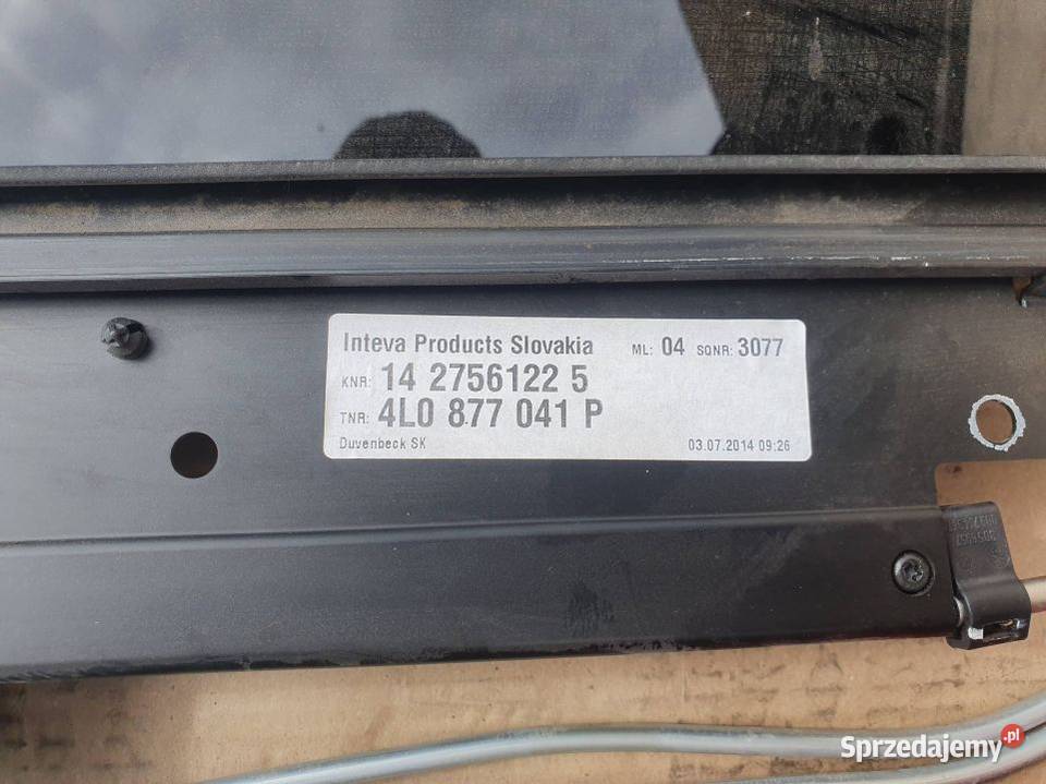 SZYBERDACH AUDI Q7 4L 4L0877041P kujawsko-pomorskie Lipno