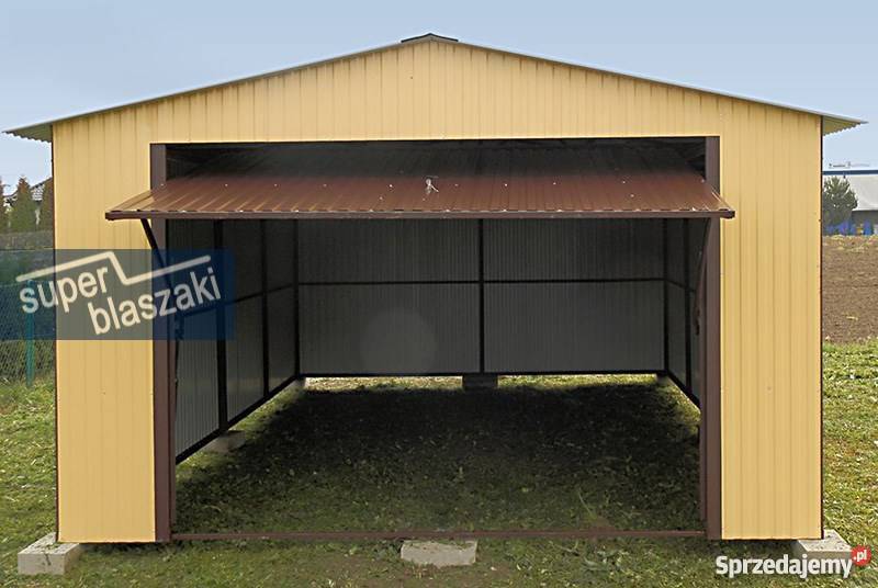Garaż blaszak 4x6 RAL dwuspadowy garaże blaszane Poznań