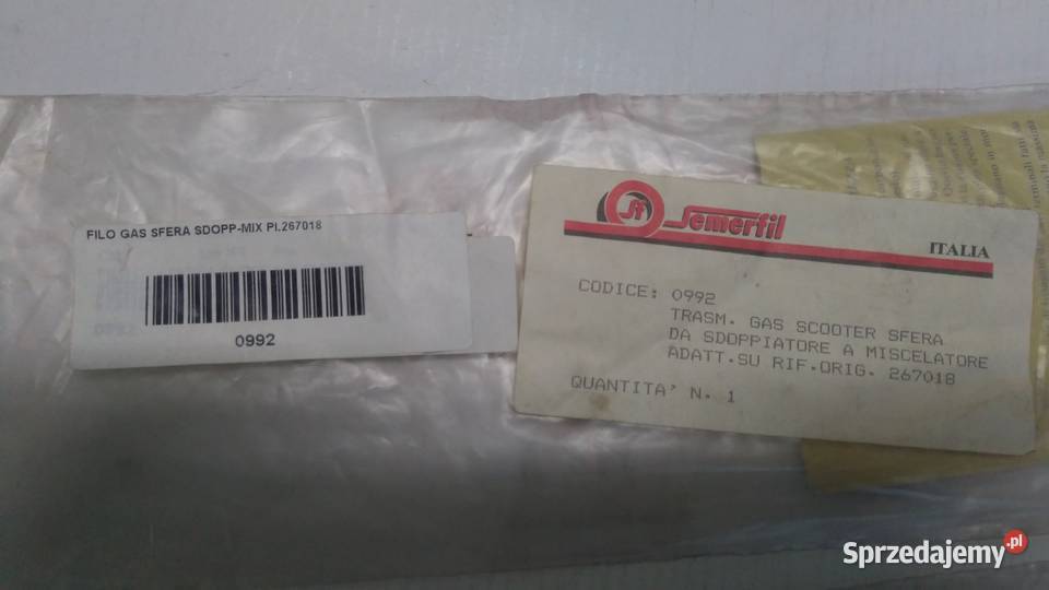 LINKA GAZU PIAGGIO SFERA ZIP 50 Bielsk Podlaski