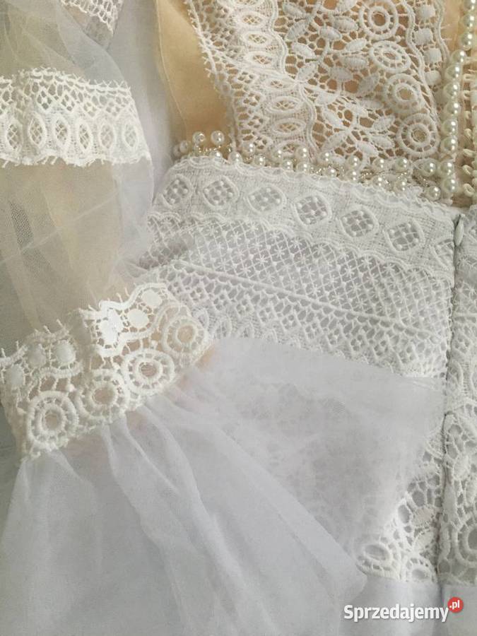 Suknia ślubna boho rękawy 34 36 38 Jelenia Góra sprzedam