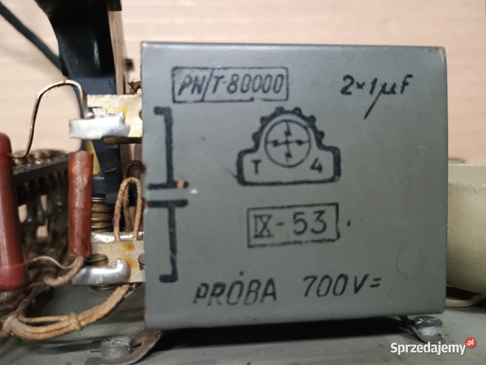 PRL Telefon T4 bakelit 1953r Ekspozycyjny Częstochowa