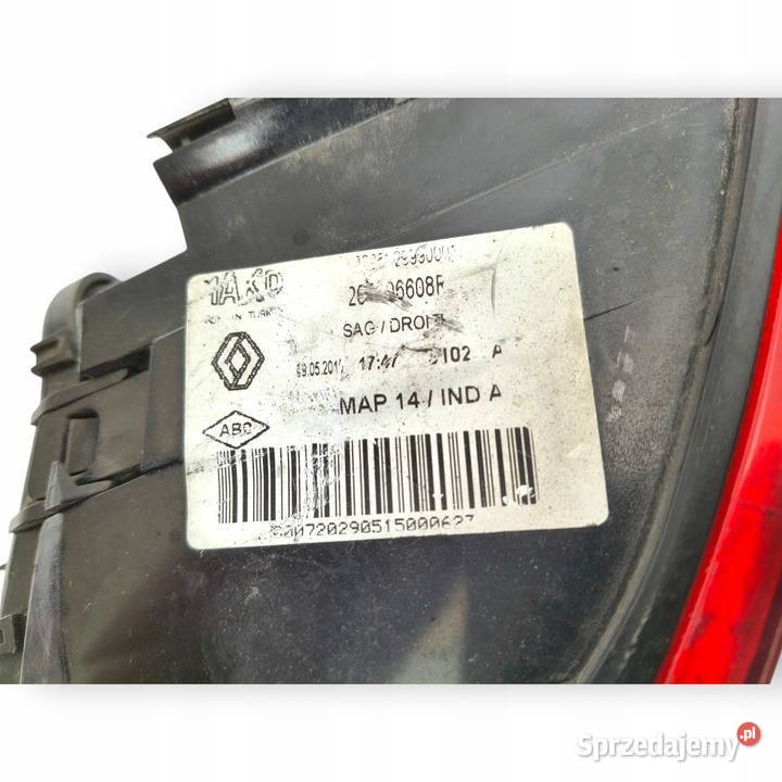 LAMPA PRAWA Renault Clio IV HTB 20122016 tylna Chełm