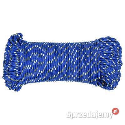 vidaXL Linka żeglarska niebieska 5 mm 100 m