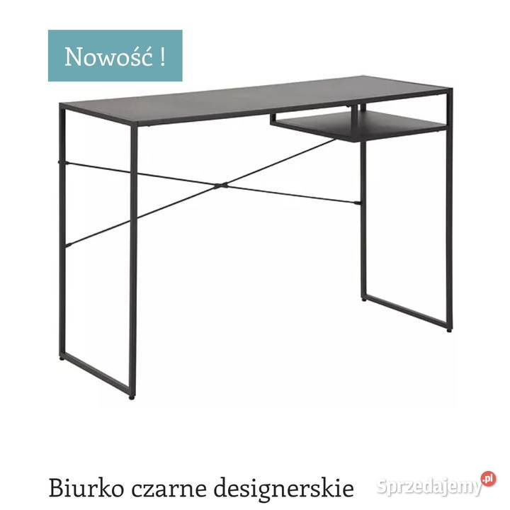 Czarne biurko - meble biurowe nowoczesne