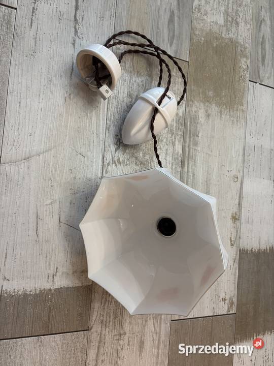 Lampa wisząca kuchenna z przeciwwagą porcelanową