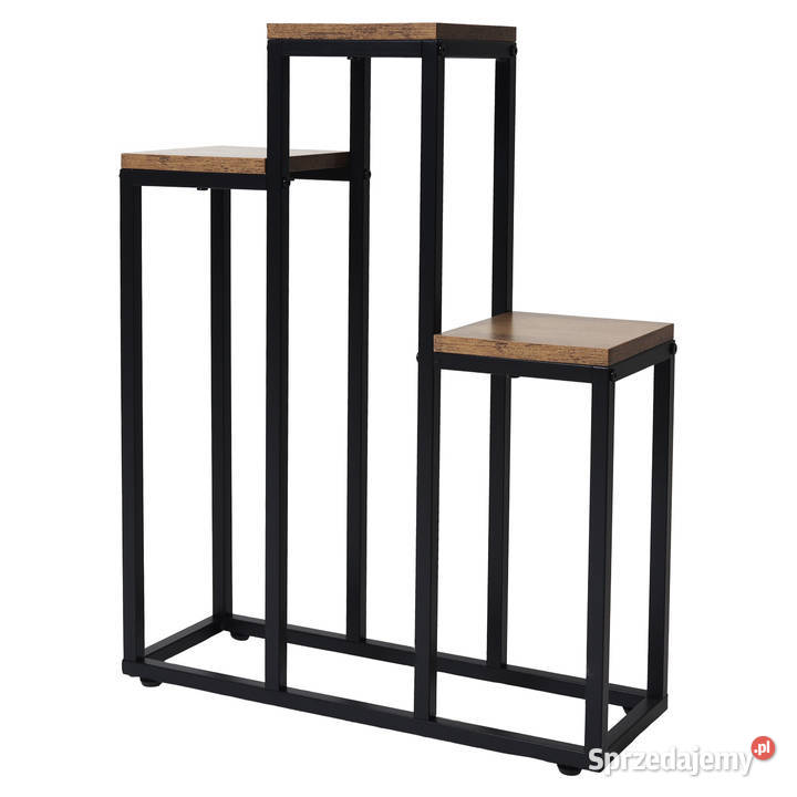 Kwietnik stojący metalowy piętrowy stojak na 3 Poznań