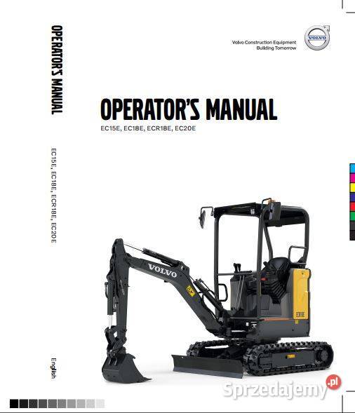 Volvo EC18E instrukcja obsługi DTR świętokrzyskie Kielce