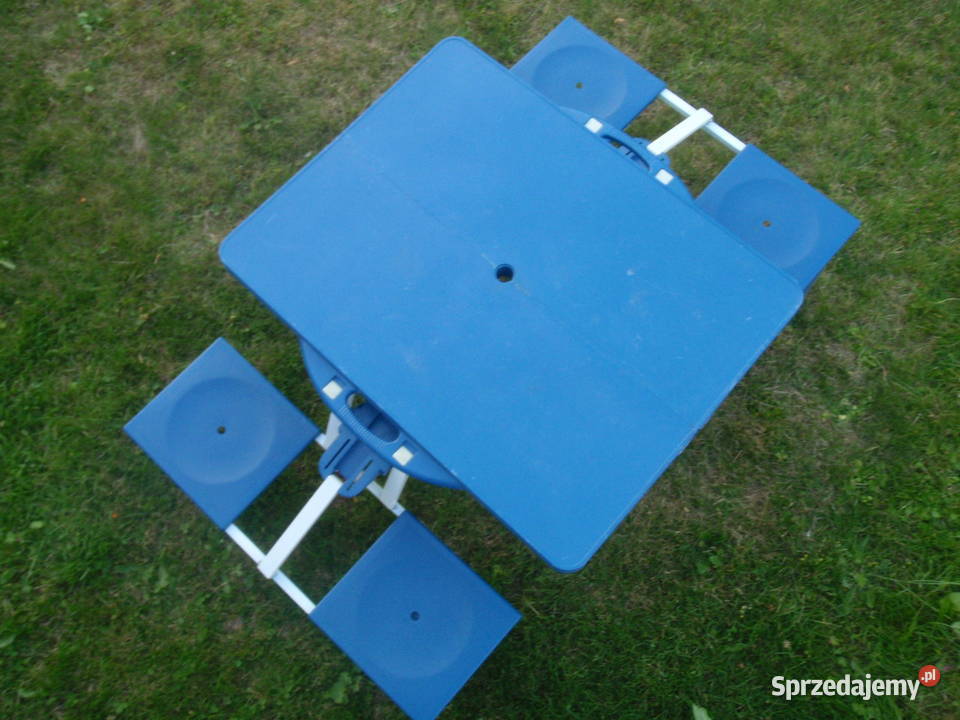Skladany stolik piknikowy z czterema siedzeniami Kraków