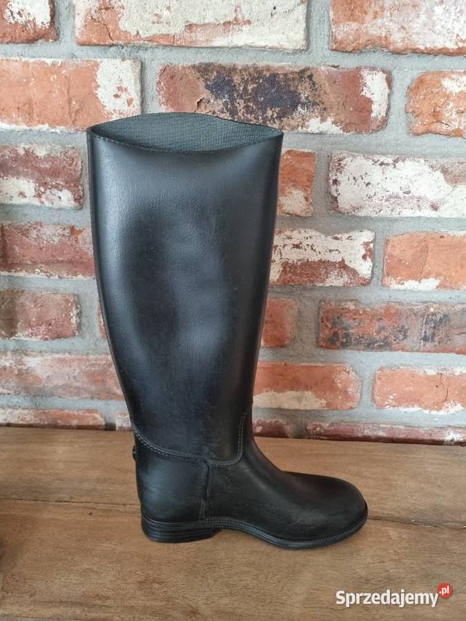 Kalosze w jeździeckim stylu czarny Warszawa sprzedam