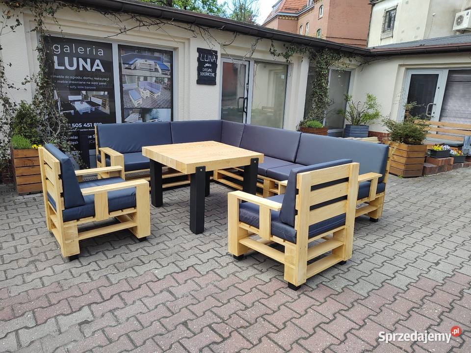 Zestaw mebli ogrodowych narożnik fotele
