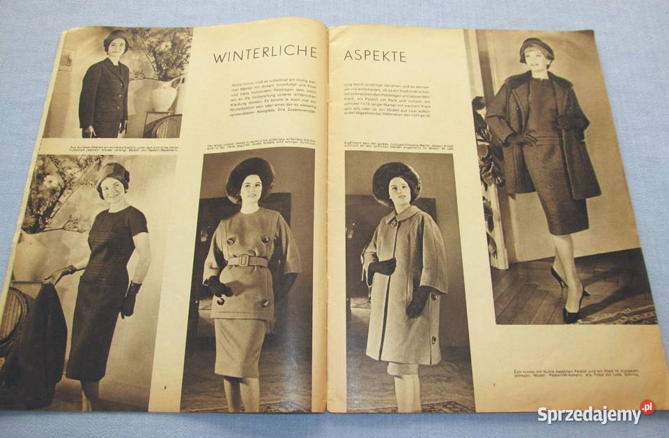 Berlins Modenblatt 121962 z wykrojami Vintage Skępe